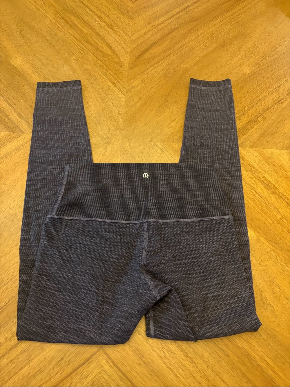 lululemon athletica navy heathered leggings